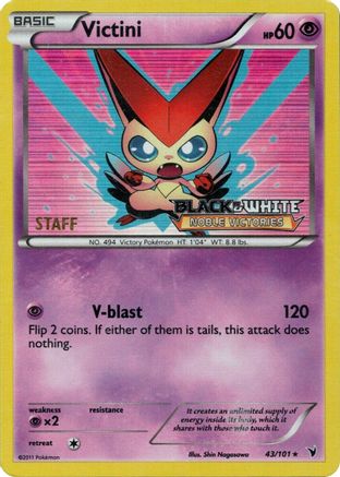 Victini 043/101  - Holofoil Black and White Promos - Promo