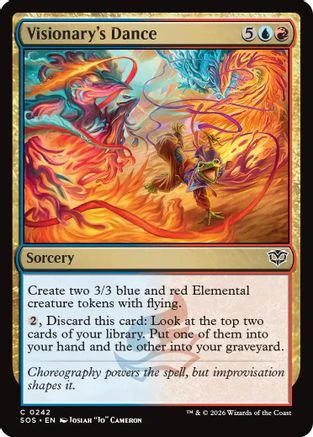 Visionary's Dance (SOS-242)  Foil - Secrets of Strixhaven