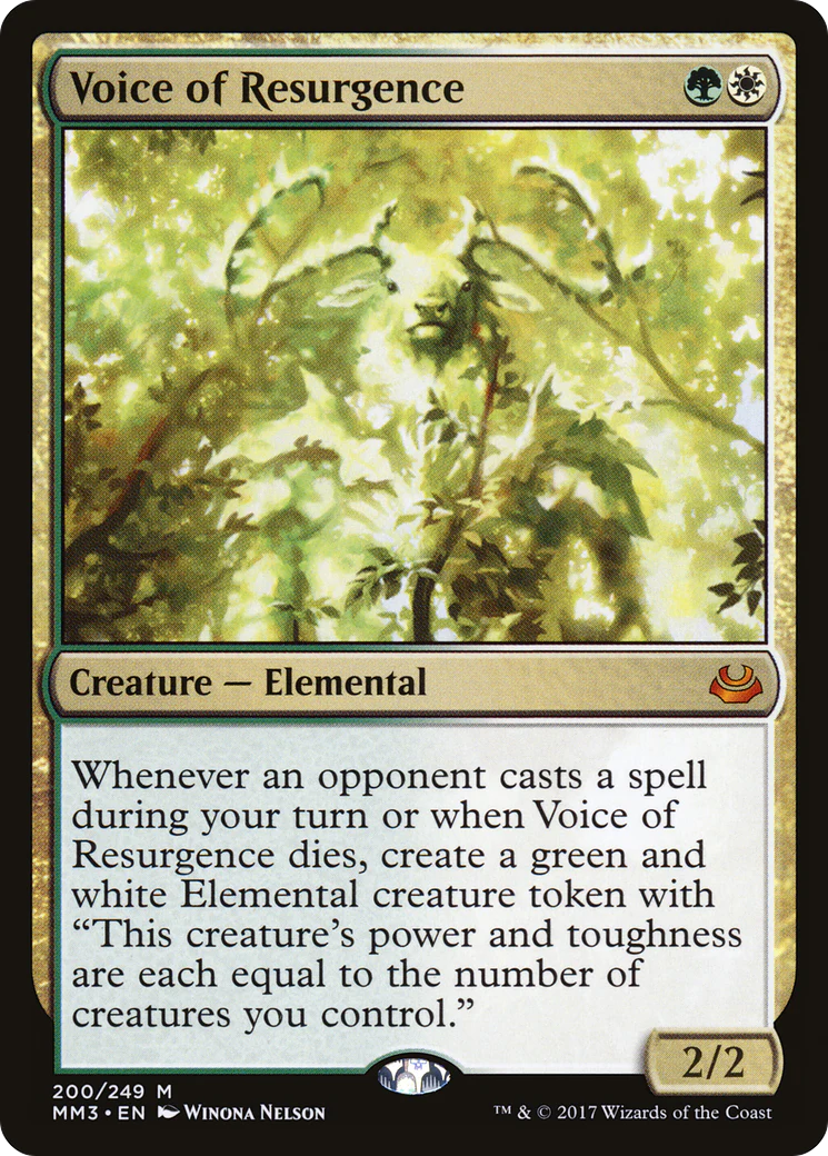 Voice of Resurgence (MM3-200)  Foil - Modern Masters 2017