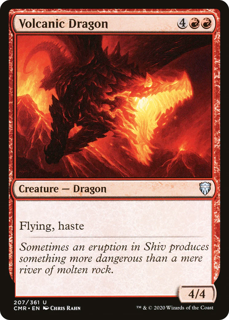 Volcanic Dragon (CMR-207)  - Commander Legends