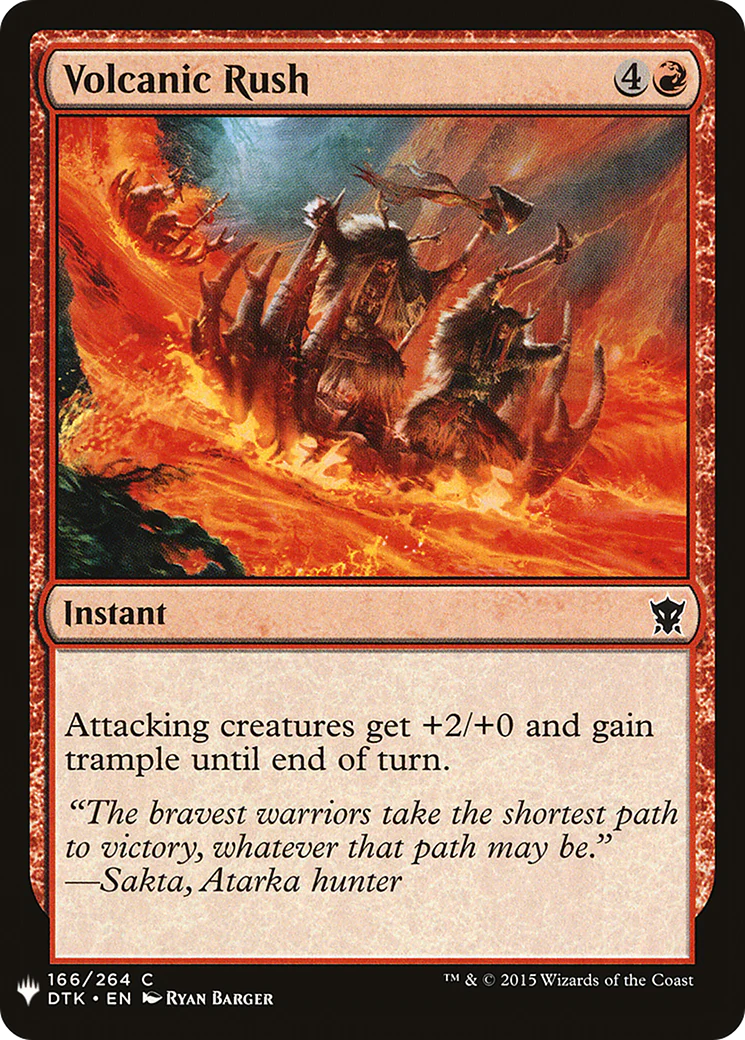 Volcanic Rush (LIST-166)  - The List
