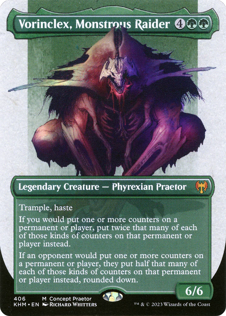Vorinclex, Monstrous Raider (Concept Praetor) (ONE-406)  Foil - Kaldheim (Borderless)