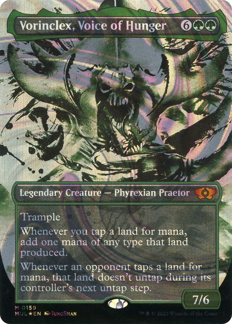 Vorinclex, Voice of Hunger (Halo Foil) (MUL-159) Foil - Multiverse Legends: (Showcase) (Borderless)
