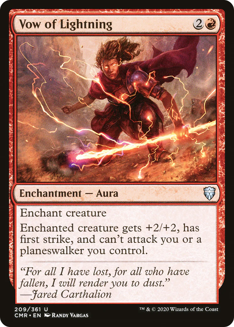 Vow of Lightning (CMR-209)  - Commander Legends