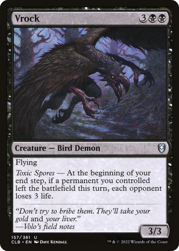 Vrock (CLB-157) Foil - Commander Legends: Battle for Baldur's Gate