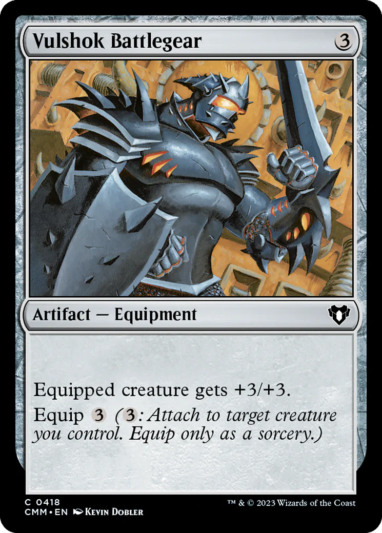 Vulshok Battlegear (CMM-418)  Foil - Commander Masters