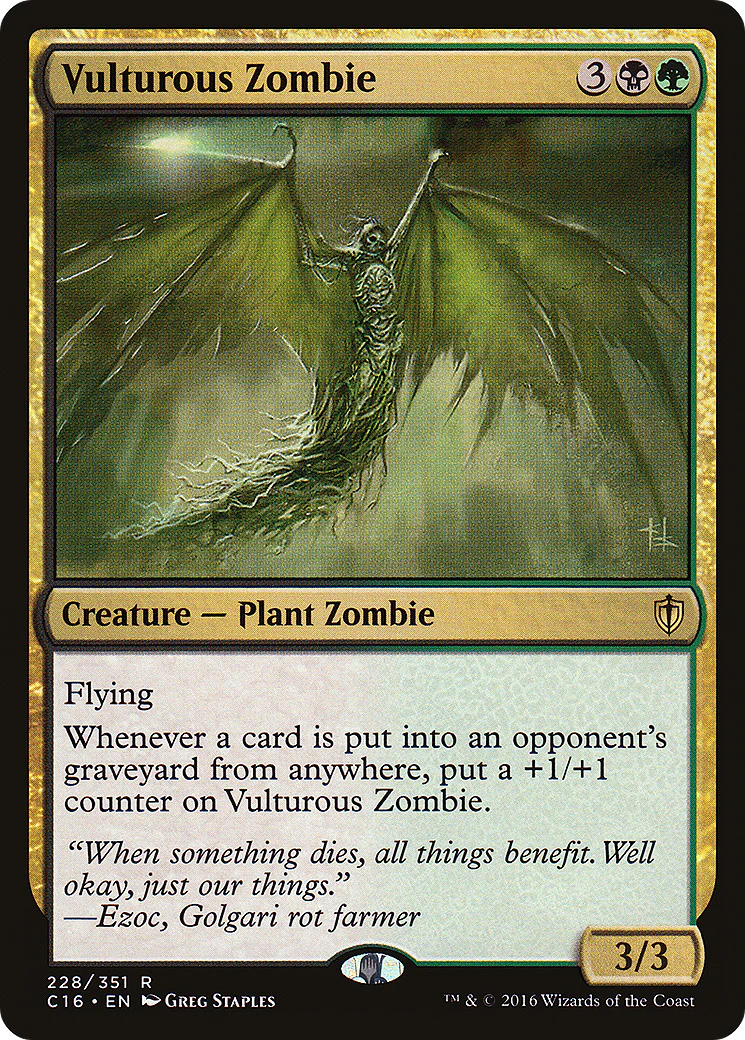 Vulturous Zombie (C16-228)  - Commander 2016