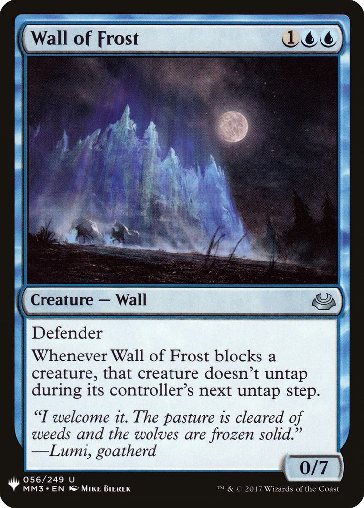 Wall of Frost (LIST-056)  - The List