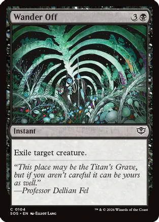 Wander Off (SOS-104)  Foil - Secrets of Strixhaven