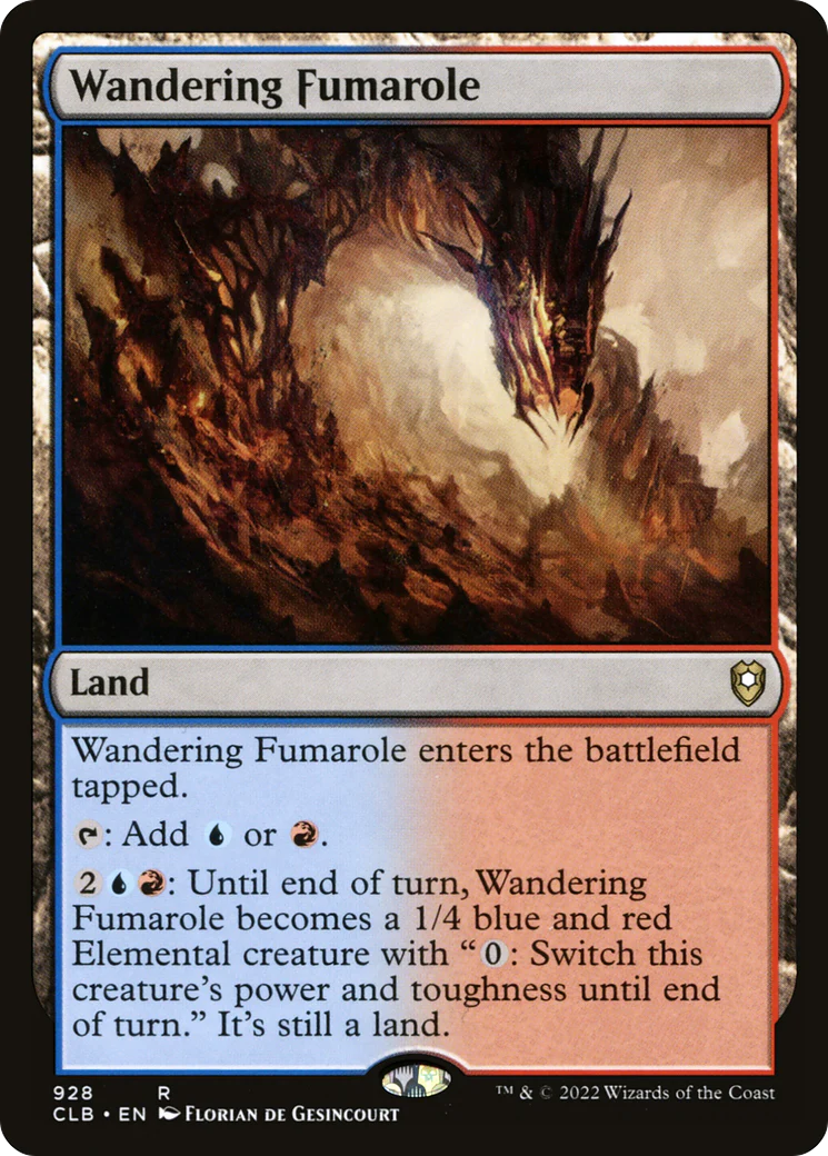 Wandering Fumarole (CLB-928)  - Commander Legends: Battle for Baldur's Gate