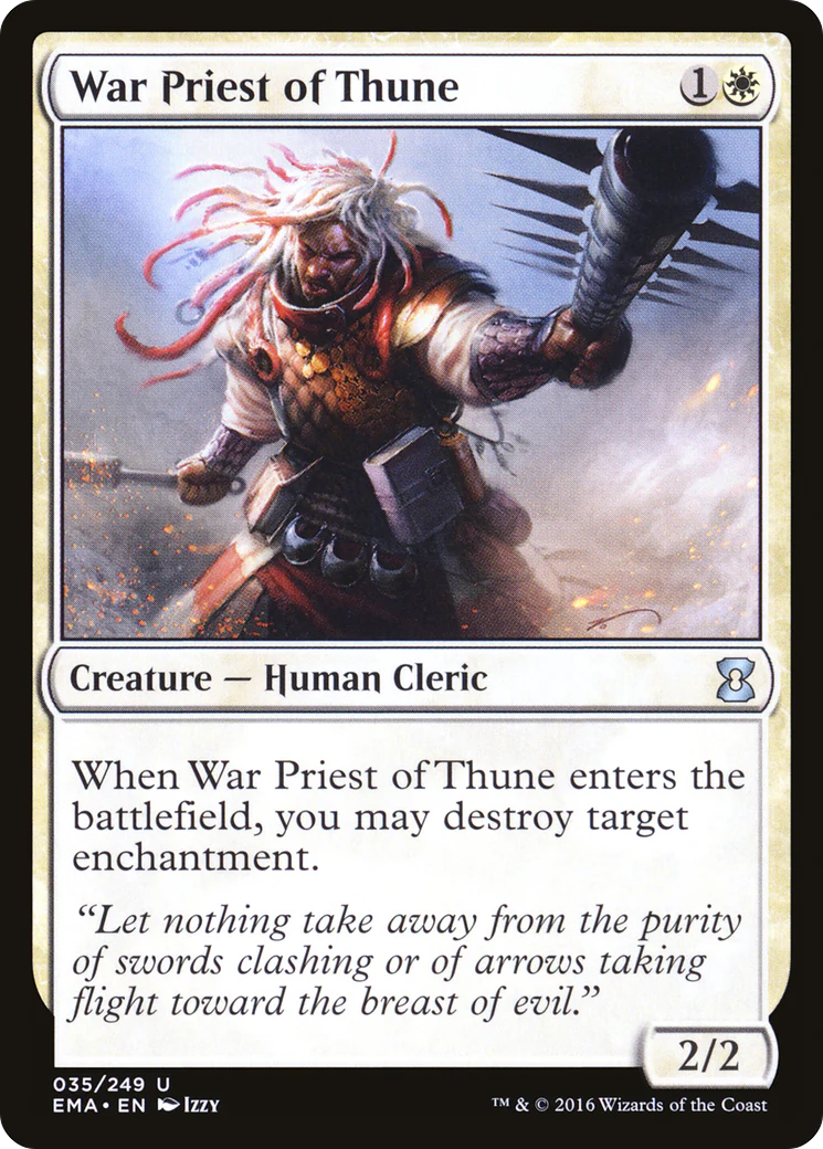 War Priest of Thune (EMA-035)  Foil - Eternal Masters