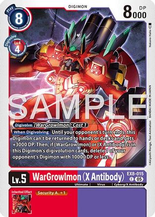 WarGrowlmon (X Antibody) (EX8-015) - Advanced Booster Digimon Generation