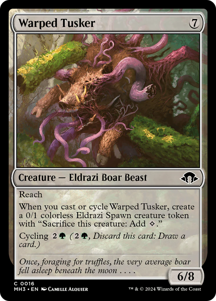 Warped Tusker (MH3-016) Foil - Modern Horizons 3