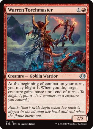 Warren Torchmaster (ECL-163) Foil - Lorwyn Eclipsed