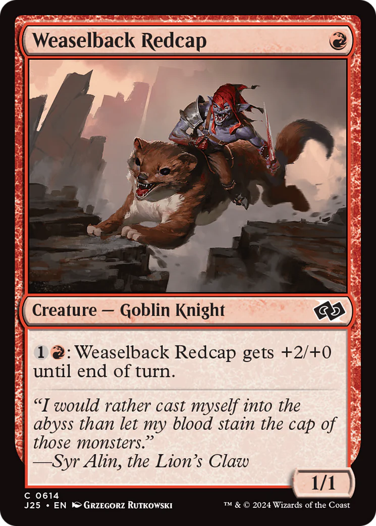 Weaselback Redcap (J25-614)  - Foundations Jumpstart