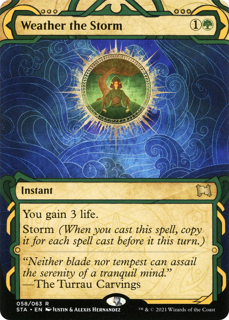 Weather the Storm (STA-058)  - Strixhaven Mystical Archive: (Showcase) (Borderless)