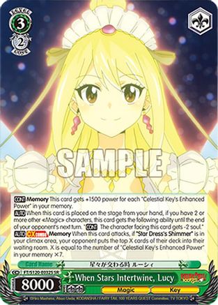 When Stars Intertwine, Lucy (SR) (FT/S120-E032S SR) - FAIRY TAIL 100 YEARS QUEST