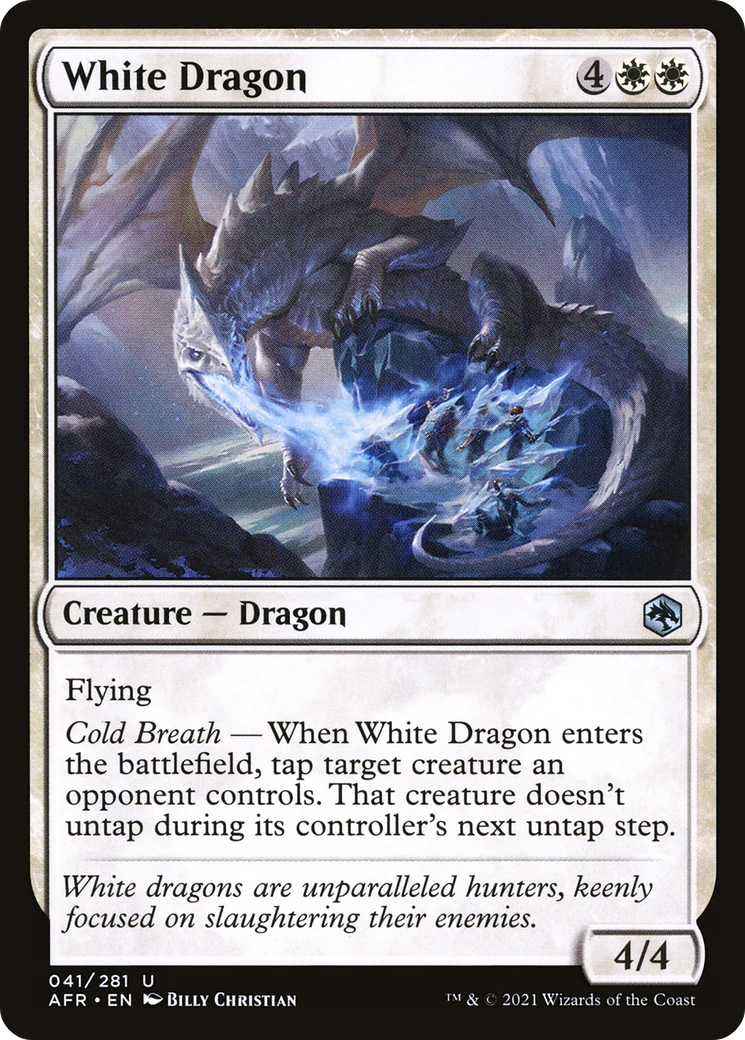White Dragon (AFR-041) Foil - Adventures in the Forgotten Realms