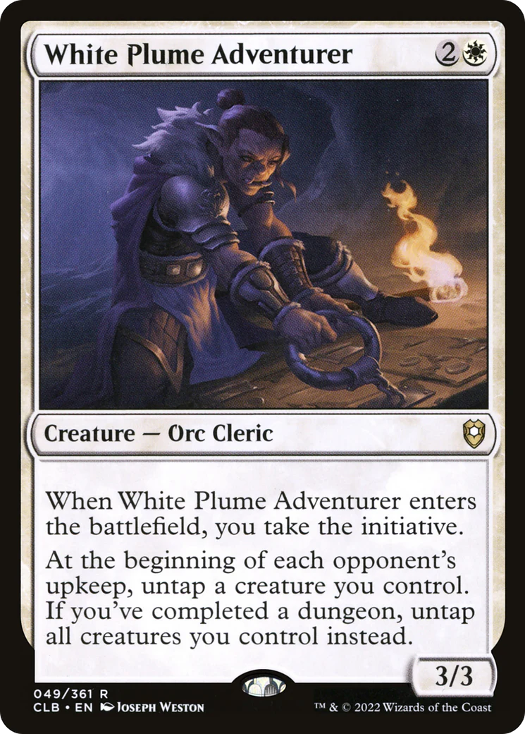 White Plume Adventurer (CLB-049)  - Commander Legends: Battle for Baldur's Gate