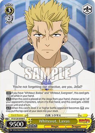 Whiteout, Laxus (FT/S120-E008 R) - FAIRY TAIL 100 YEARS QUEST