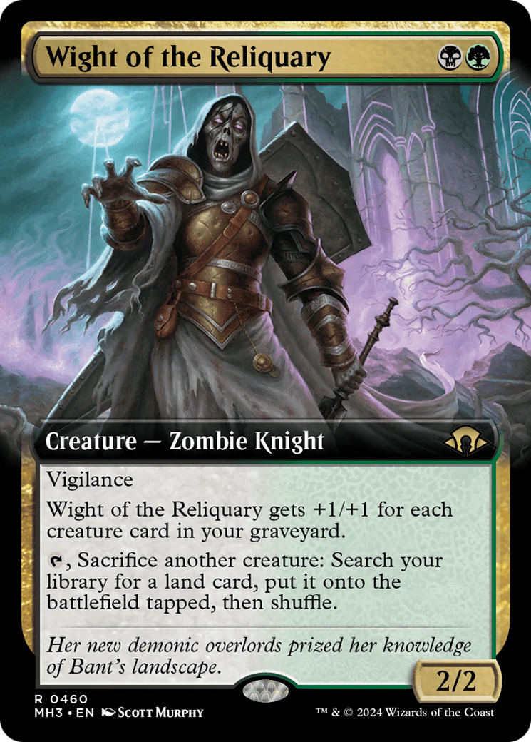 Wight of the Reliquary (Extended Art) (MH3-460)  - Modern Horizons 3: (Extended Art)