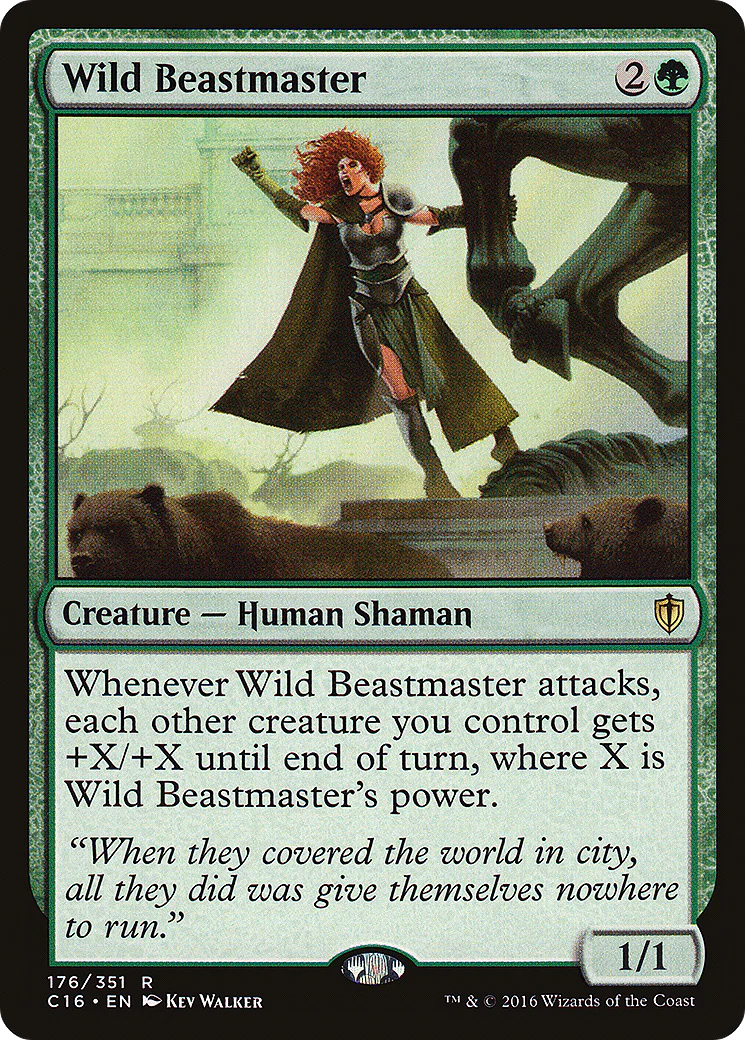 Wild Beastmaster (C16-176)  - Commander 2016