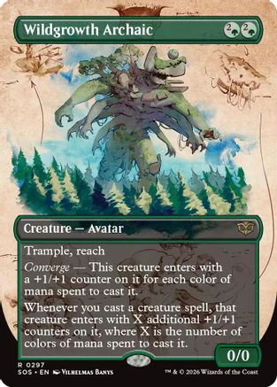 Wildgrowth Archaic (Borderless) (SOS-297)  - Secrets of Strixhaven