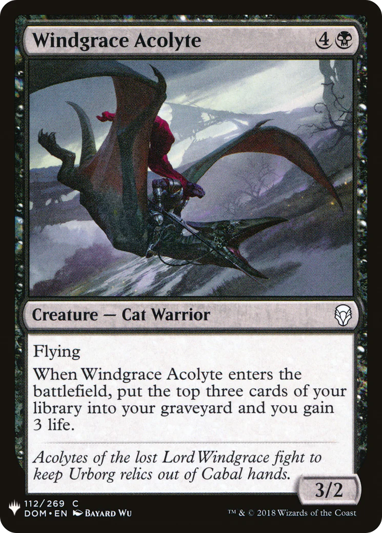 Windgrace Acolyte (LIST-112)  - The List