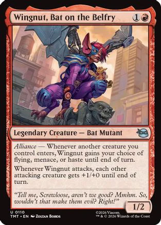 Wingnut, Bat on the Belfry (TMT-110) Foil - Teenage Mutant Ninja Turtles