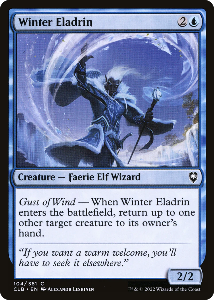 Winter Eladrin (CLB-104)  Foil - Commander Legends: Battle for Baldur's Gate