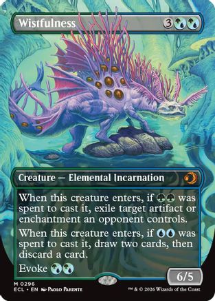 Wistfulness (Borderless) (ECL-296) Foil - Lorwyn Eclipsed