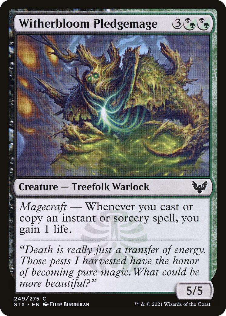 Witherbloom Pledgemage (STX-249)  - Strixhaven: School of Mages