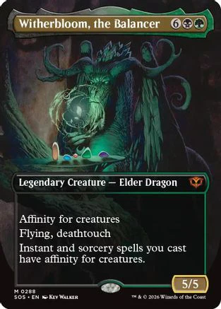 Witherbloom, the Balancer (Borderless) (SOS-288) Foil - Secrets of Strixhaven