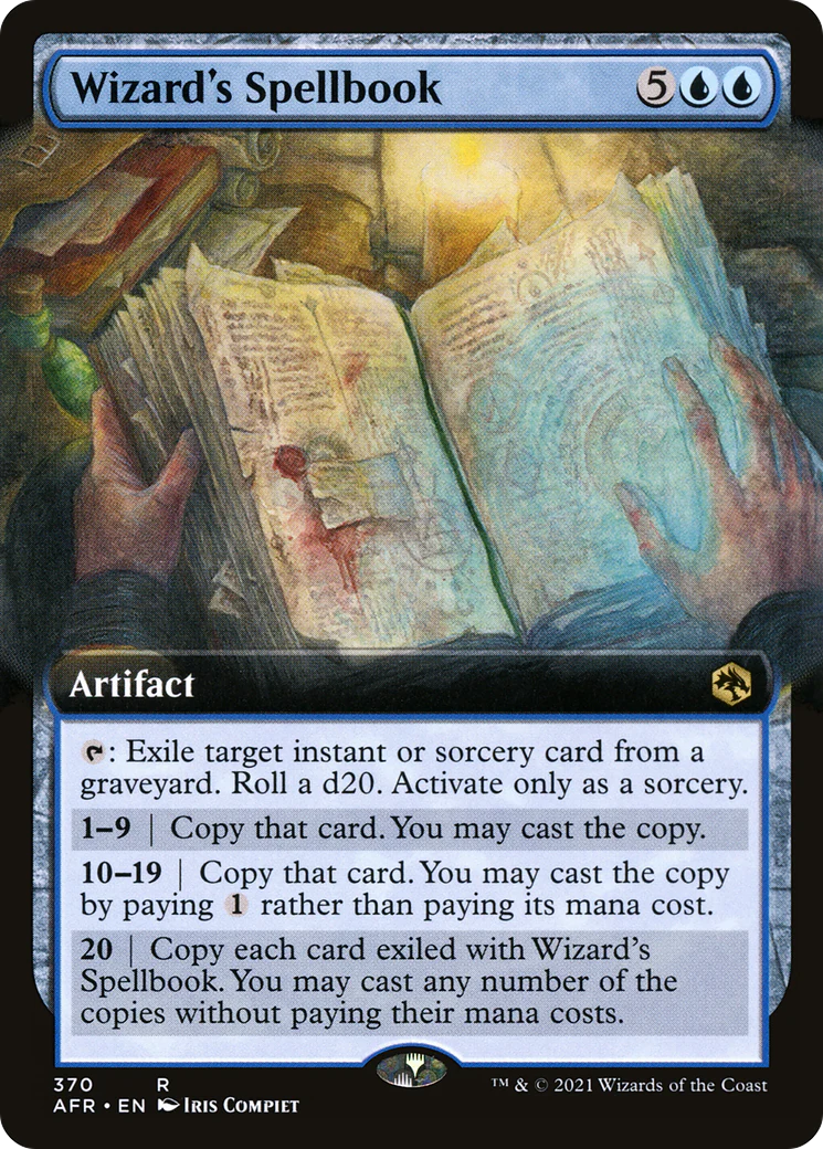 Wizard's Spellbook (Extended Art) (AFR-370)  Foil - Adventures in the Forgotten Realms: (Extended Art)
