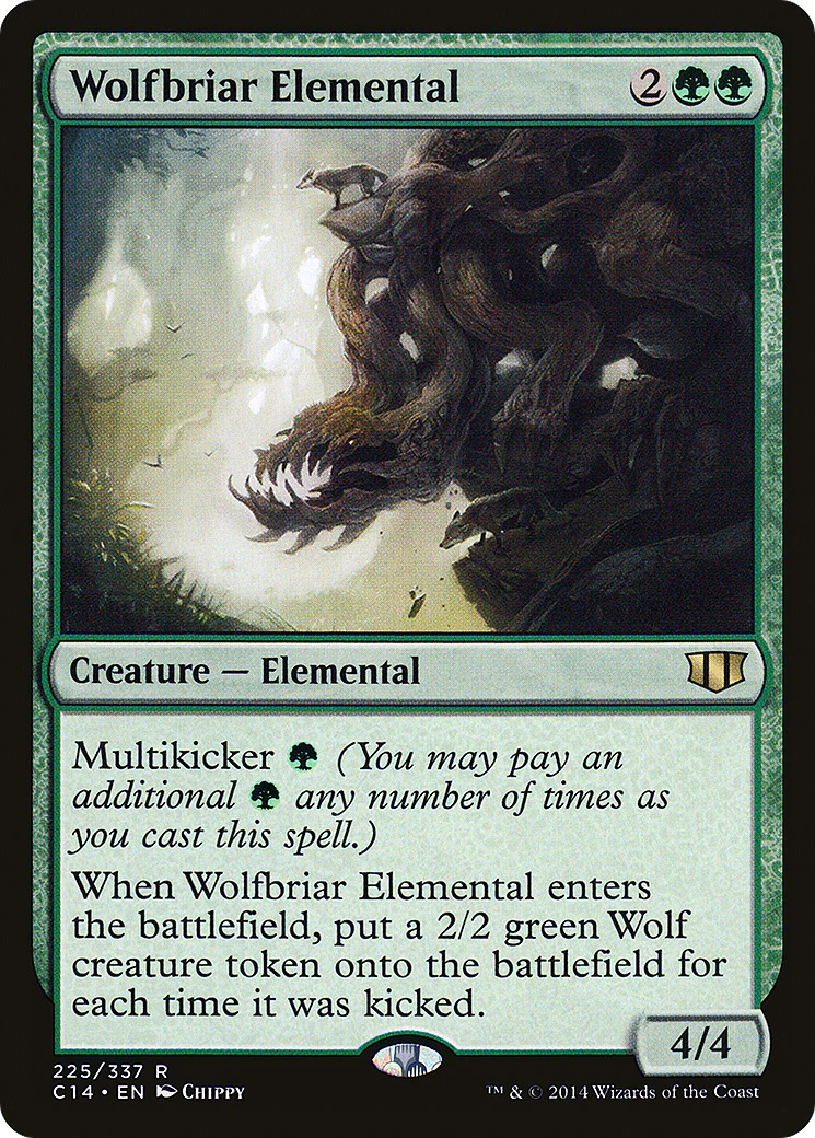 Wolfbriar Elemental (C14-225)  - Commander 2014