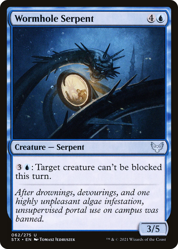 Wormhole Serpent (STX-062)  Foil - Strixhaven: School of Mages