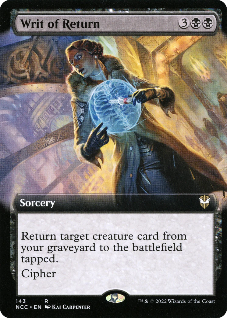 Writ of Return (Extended Art) (NCC-143)  - New Capenna Commander: (Extended Art)