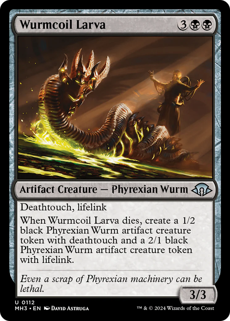 Wurmcoil Larva (MH3-112) Foil - Modern Horizons 3