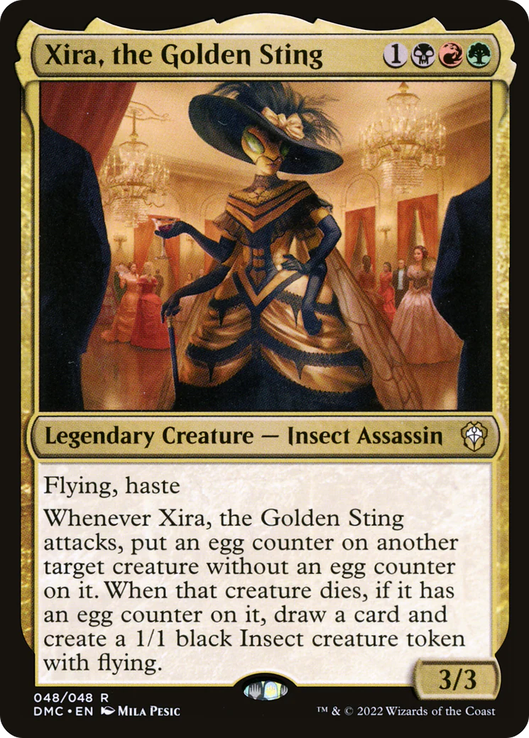 Xira, the Golden Sting (DMC-048)  Foil - Dominaria United Commander