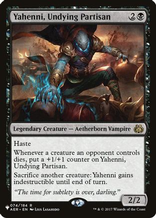 Yahenni, Undying Partisan (LIST-074/184)  - The List Reprints