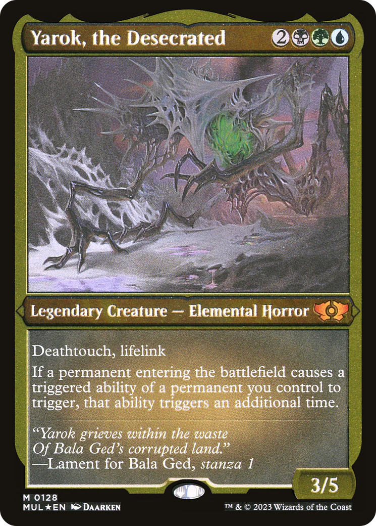 Yarok, the Desecrated (Foil Etched) (MUL-128) Foil - Multiverse Legends