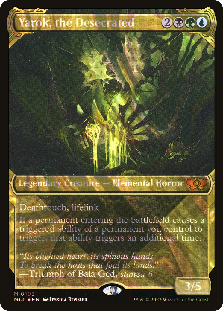 Yarok, the Desecrated (Halo Foil) (MUL-193)  Foil - Multiverse Legends: (Showcase)