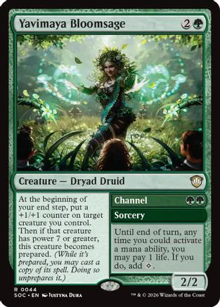Yavimaya Bloomsage (SOC-044)  - Commander: Secrets of Strixhaven