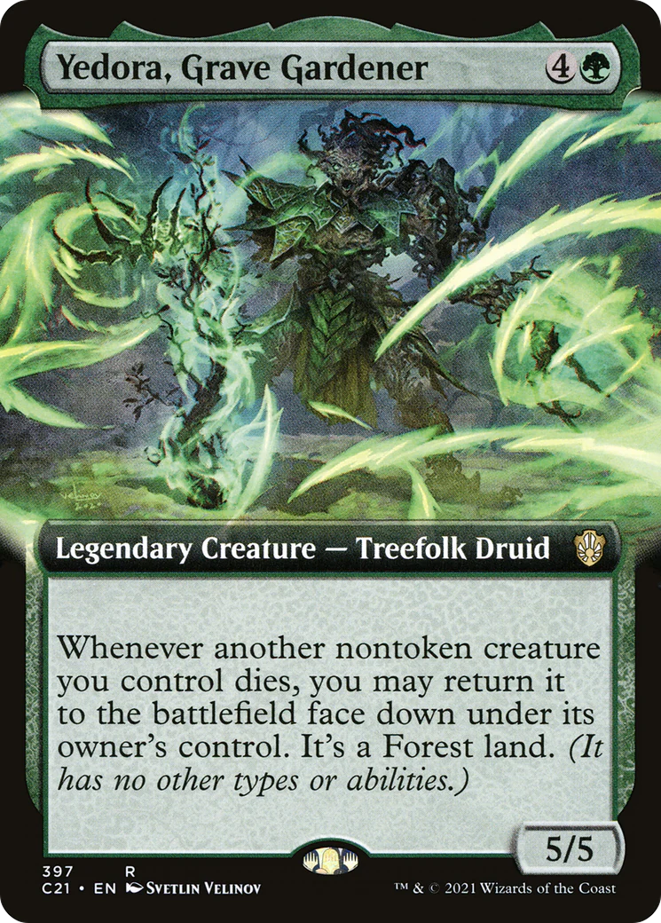 Yedora, Grave Gardener (Extended Art) (C21-397)  - Commander 2021: (Extended Art)