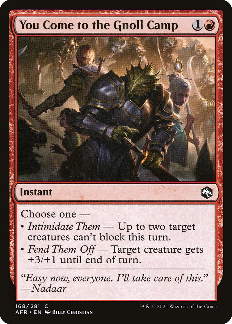 You Come to the Gnoll Camp (AFR-168)  Foil - Adventures in the Forgotten Realms