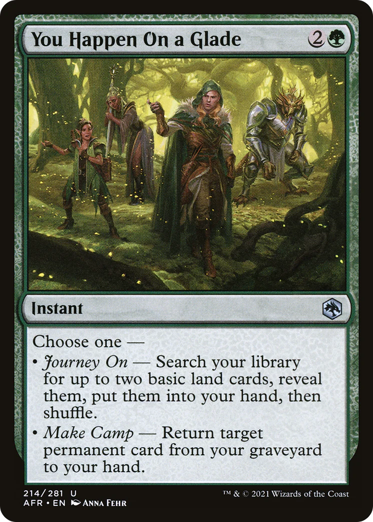 You Happen On a Glade (AFR-214)  Foil - Adventures in the Forgotten Realms