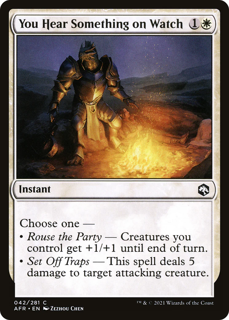 You Hear Something on Watch (AFR-042)  Foil - Adventures in the Forgotten Realms