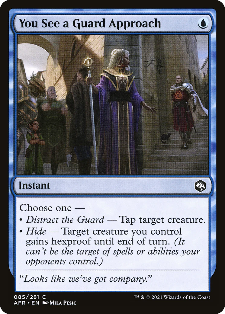 You See a Guard Approach (AFR-085)  Foil - Adventures in the Forgotten Realms