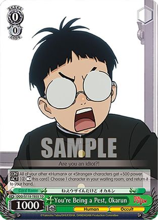 You're Being a Pest, Okarun (DDD/S118-TE03 TD) - DANDADAN