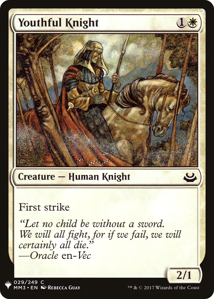 Youthful Knight (LIST-029)  - The List